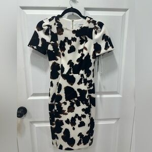Calvin Klein Black and White Midi Dress NWT